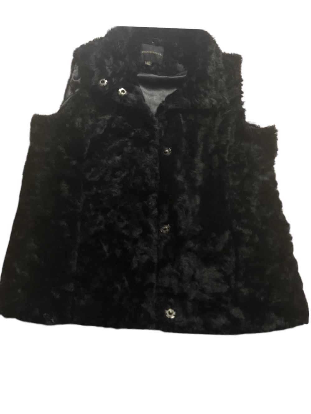 Weatherproof Black Faux Vest, Size L - Picture 4 of 9